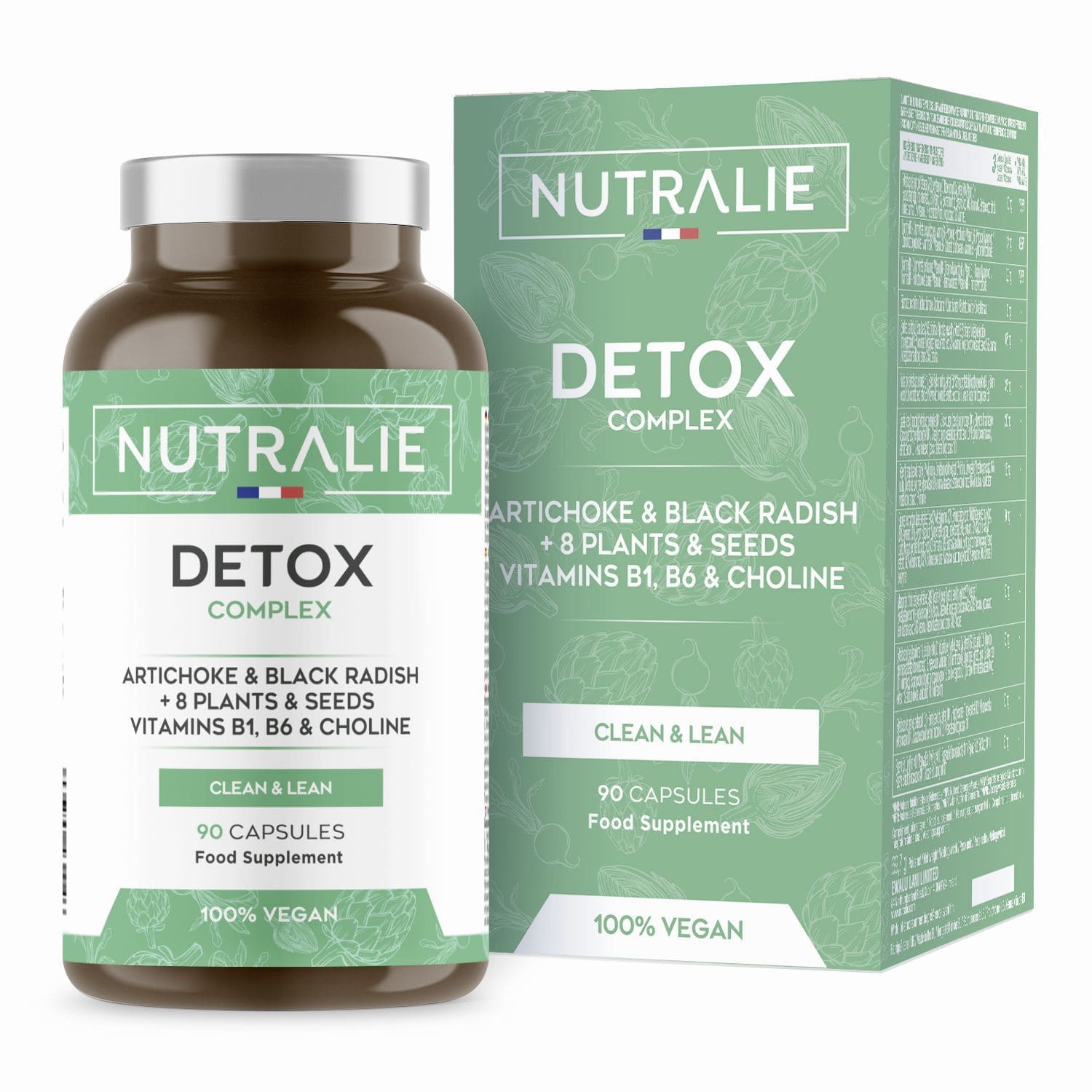 Detox Complex with Vitamins 90 Capsules 100 vegan Nutralie
