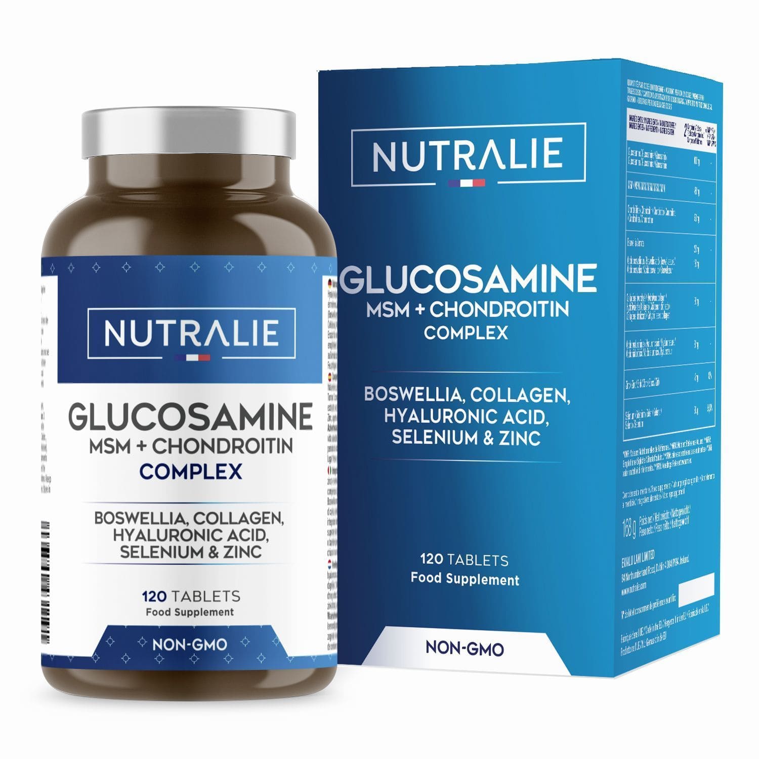 Glucosamine Complex 120 comprimés Avec chondroïtine et MSM Nutralie