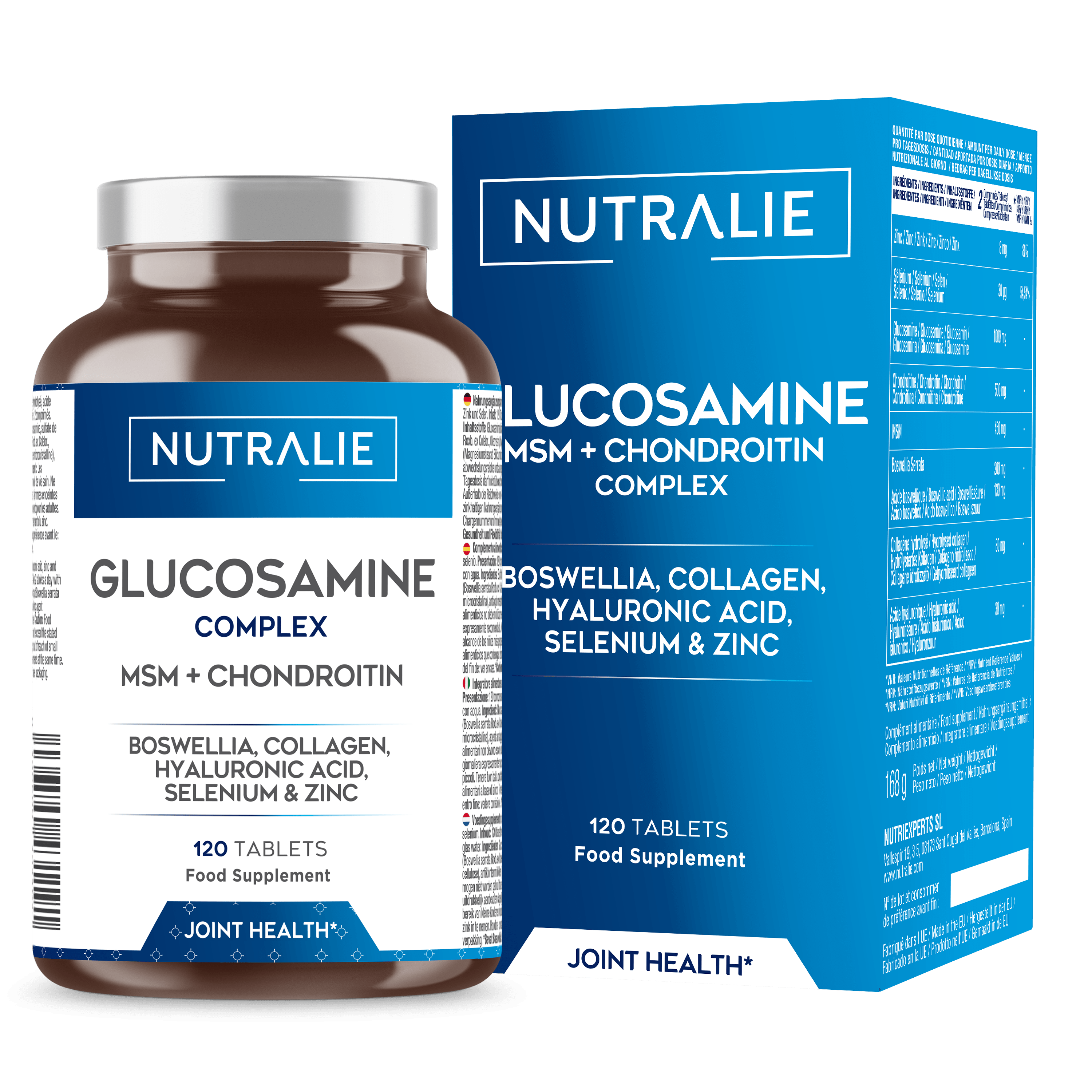 Glucosamine Complex 120 Tablets With Chondroitin and MSM Nutralie